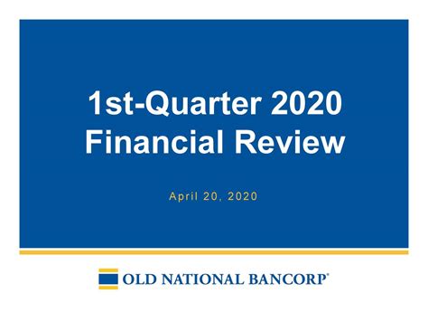 Old National Bancorp: Q1 Earnings Snapshot